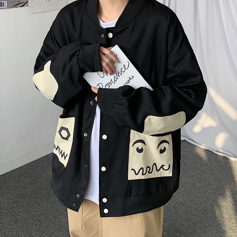 

Коллекция осень/зима 2021, корейский тренчкот, мужская куртка на молнии