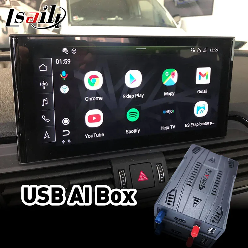 

Lsailt Universal Multimedia Android CarPlay AI Box for AUDI with Netflix , YouTube, Google Play 2017-20 A4 A3 A5 A7 Q5 Q8