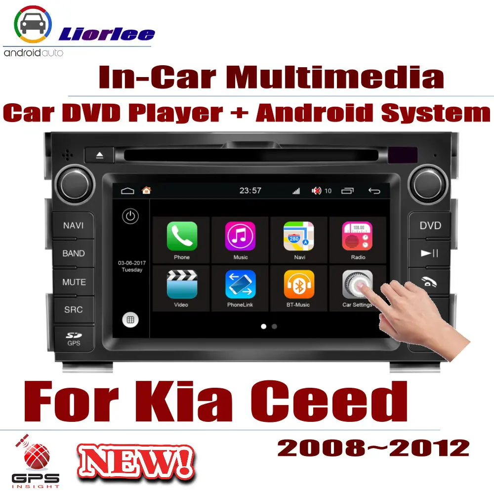 Автомобильная Android система 8 Core A53 процессор IPS ЖК экран для Kia Ceed (ED) 2008 2012 Радио DVD