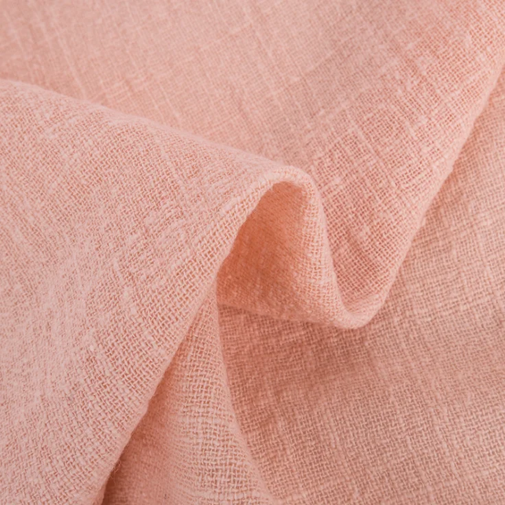 Чистая розовая льняная бамбуковая креповая хлопковая ткань для рубашек черная