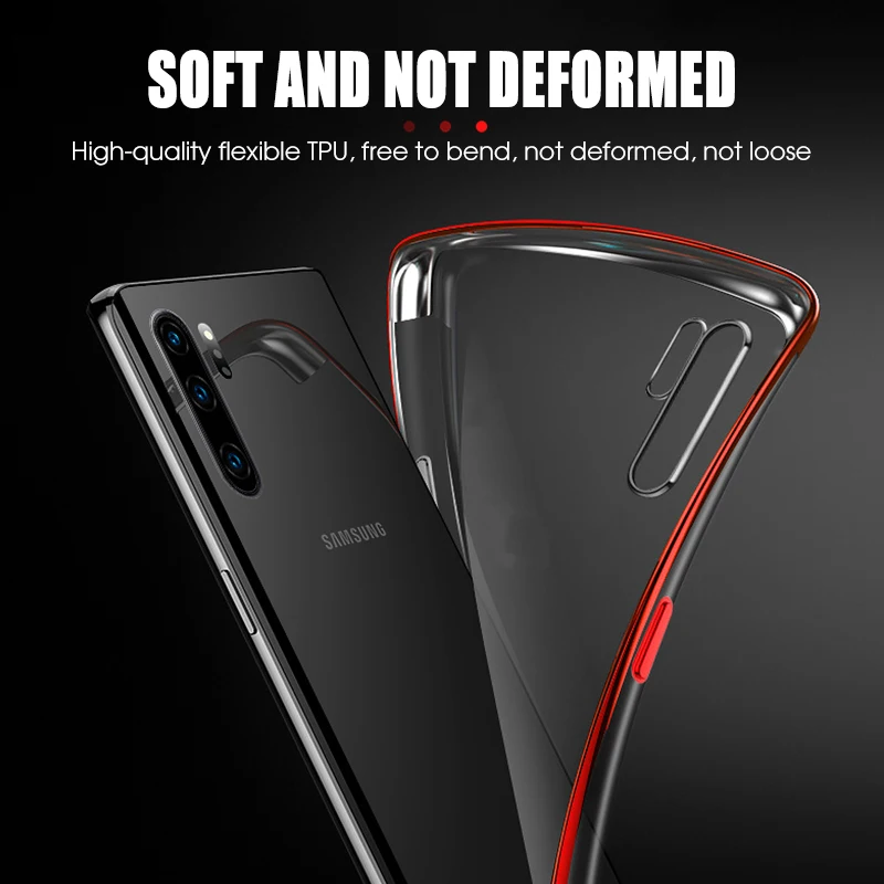 3 in 1 Plating Frame Case For Samsung Galaxy Note 10 Plus TPU Cover for S10 S9 S8 S10E Pro 9 8 S7 Edge |