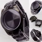 Черный чехол для телефона, модель PVD 39 мм 36 мм, модель NH35 NH36 Miyota82 series DG 2813 ETA 2836, движущийся фиксированный ободок