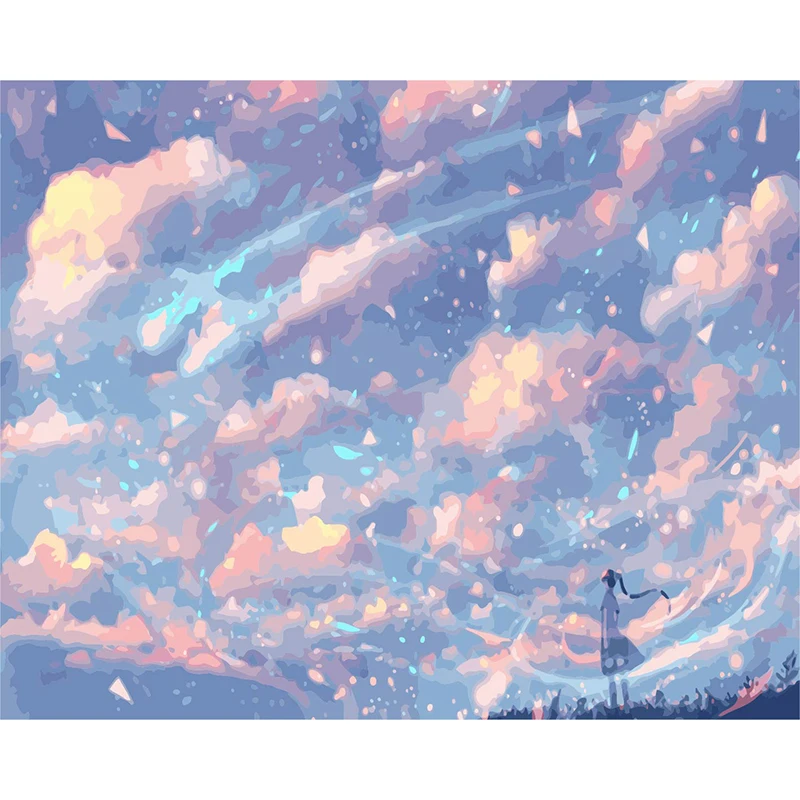 Картина маслом Dreamy цифровой холст сделай сам акриловая роспись для детей и