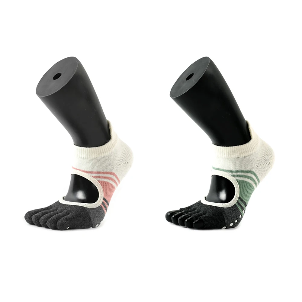

Yoga Socks for Women with Grip & Non Slip Toeless Half Toe and Full Toe Socks for Ballet Pilates Barre Dance