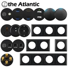 Серия L1-французский выключатель для розетки европейского стандарта RJ45 USB HDMI-совместимый Функциональный модуль рамка сделай сам, Бесплатная комбинация, черный пластик