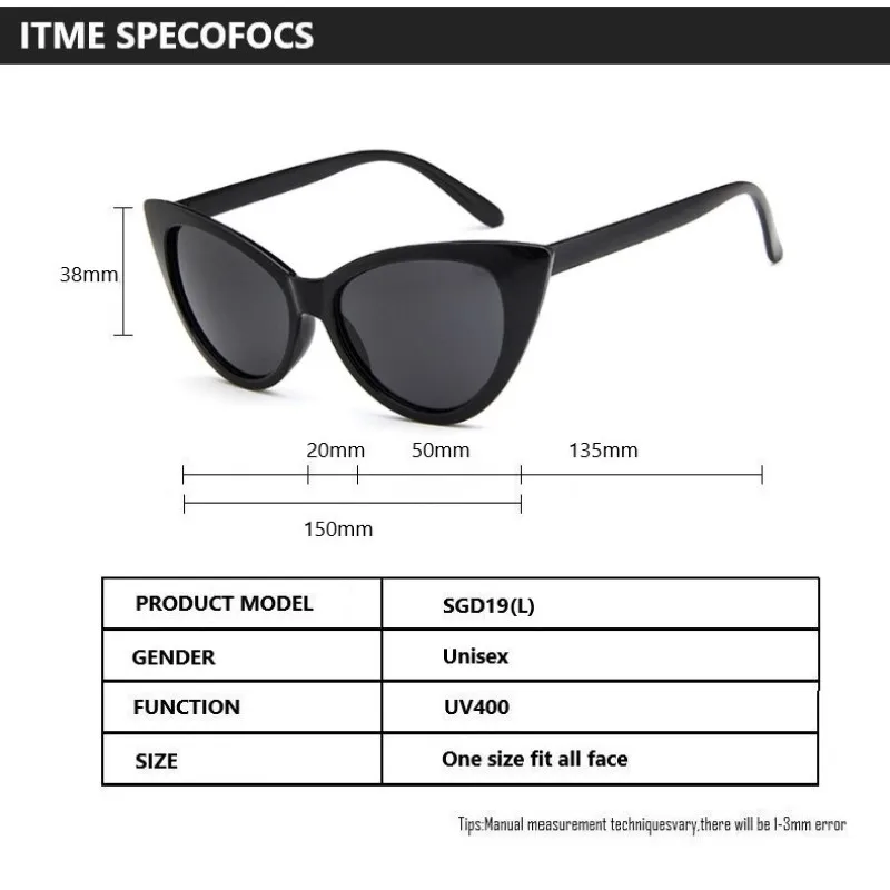 Солнцезащитные очки кошачий глаз женские винтажные Роскошные модные аксессуары