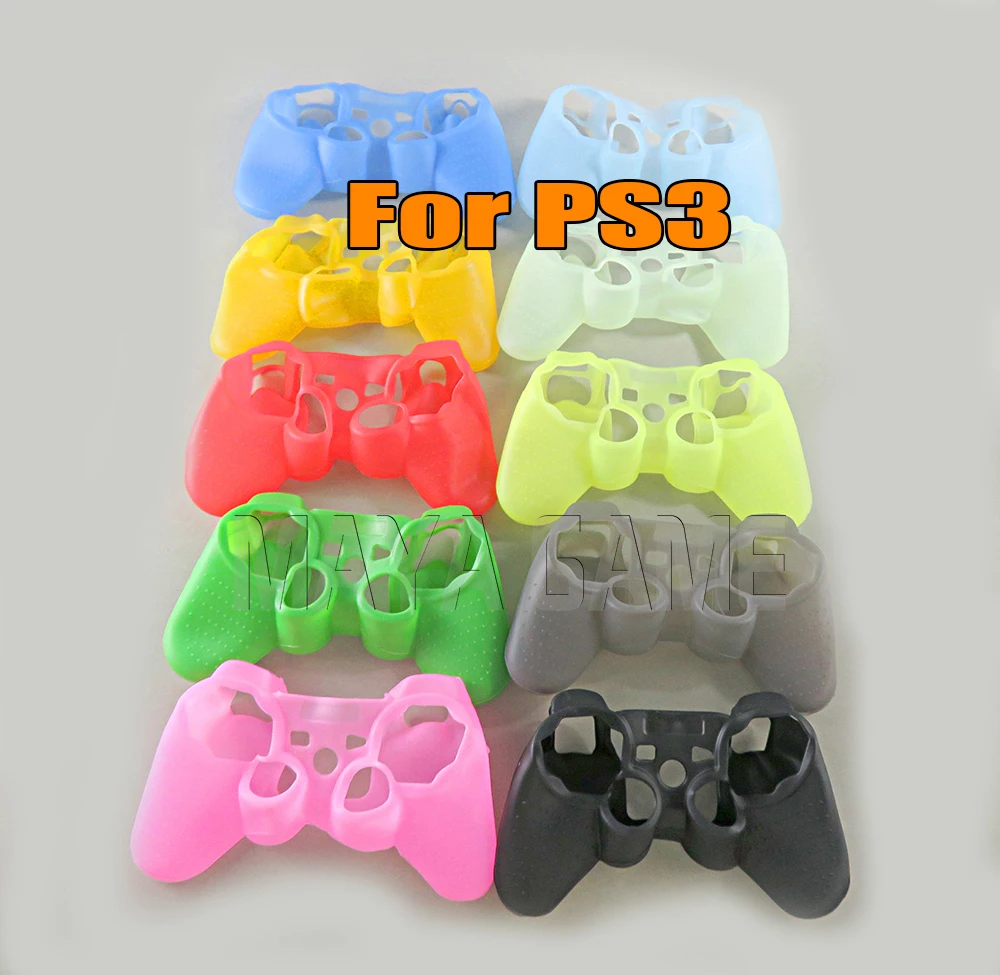 2 шт./лот Многоцветный силиконовый защитный чехол для PS3 кожаный контроллера