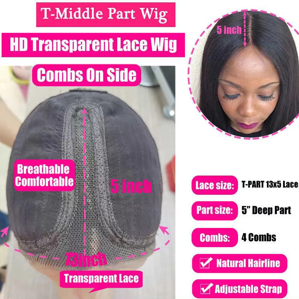 

Code Calla Body Wave Wig HD Transparent Lace Frontal Wigs T Part Remy Brazilian Long Wavy Body Wave Lace Front Human Hair Wigs