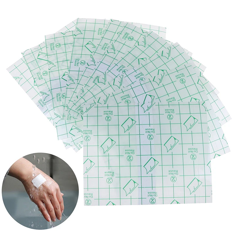 

10Pcs 15 x 20cm medical transparent adhesive tape bath waterproof anti-allergic