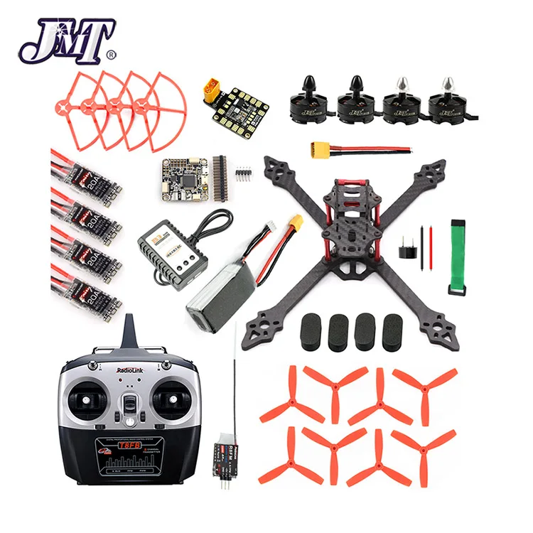 DIY RC Racer Drone XSR220 220 мм рама 2,4G 8CH Квадрокоптер Betaflight F4 Pro V2 V3 Turbo S1 камера 5,8G VTX FPV монитор дисплей - Цвет: F4 V2 Combo 9