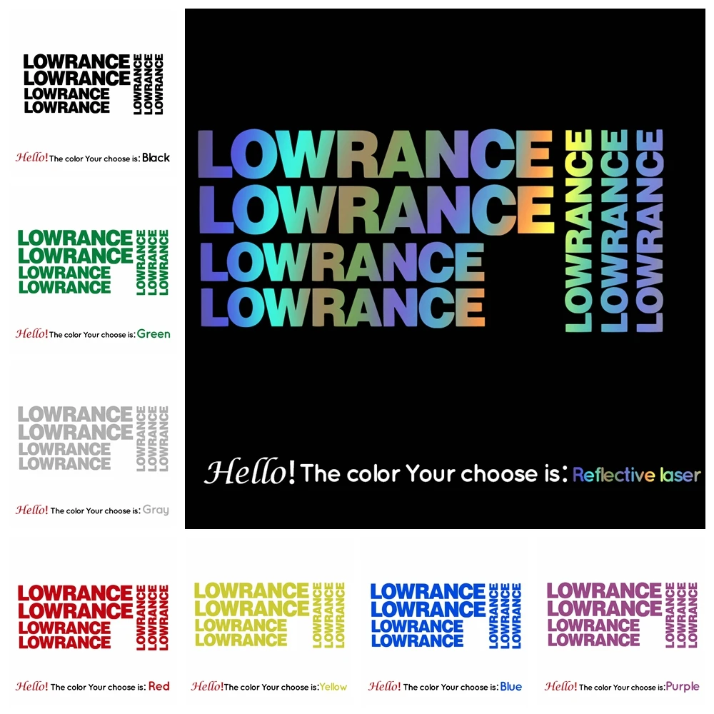 

Наклейки для автомобиля Lowrance Winshield с лодкой, набор наклеек 7, приманка для форели