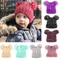 1 8 years old winter autumn knitted beanie hat for boys girls warm lovely hats children toddler kids caps