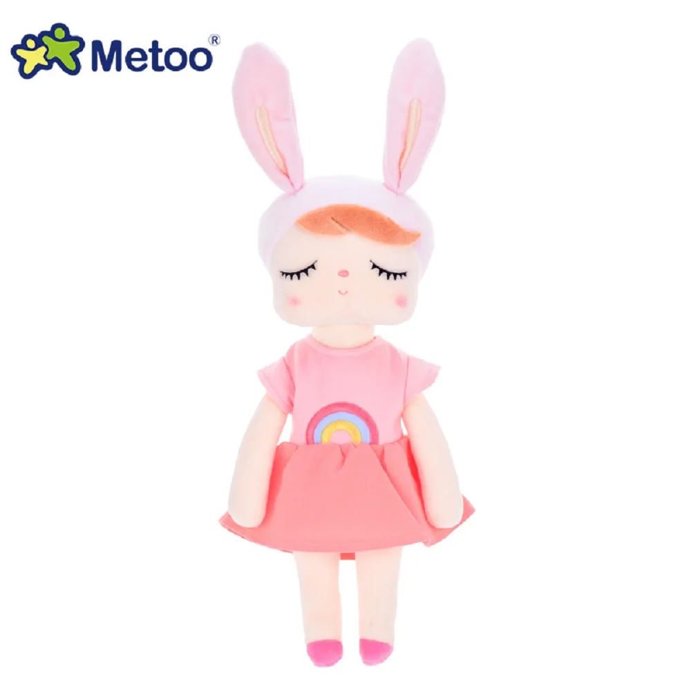 Кукла Metoo 34 см плюшевый милый набитый Brinquedos детские игрушки для девочек подарок на день рождения Рождество 13 дюймов Angela кролик девочка - Цвет: Светло-зеленый
