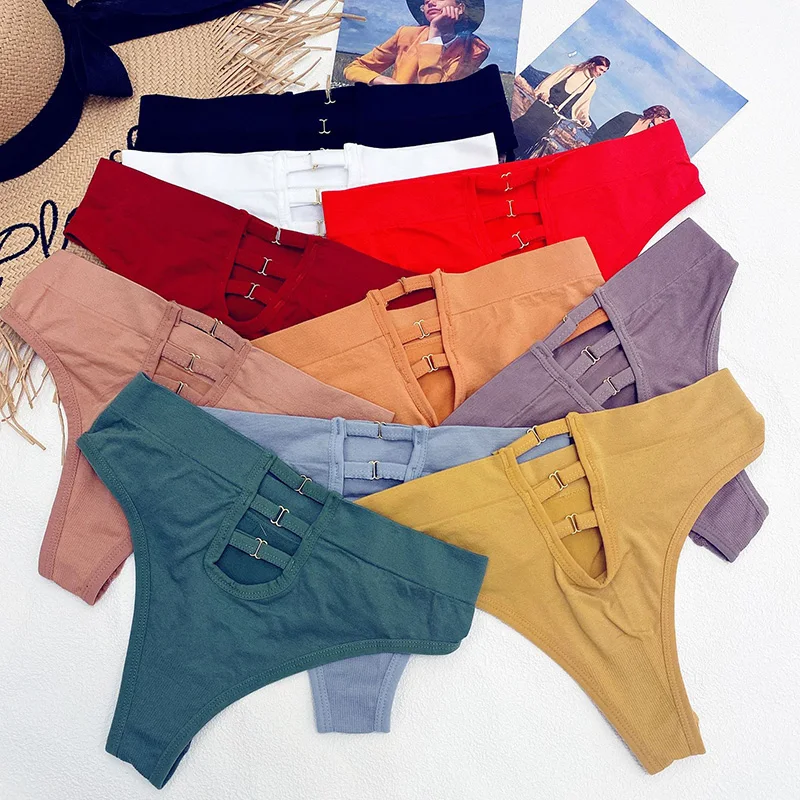 

Женское нижнее белье, сексуальные трусики, бесшовное нижнее белье, хлопковые трусики-стринги со средней талией и Т-образной спинкой, соблаз...