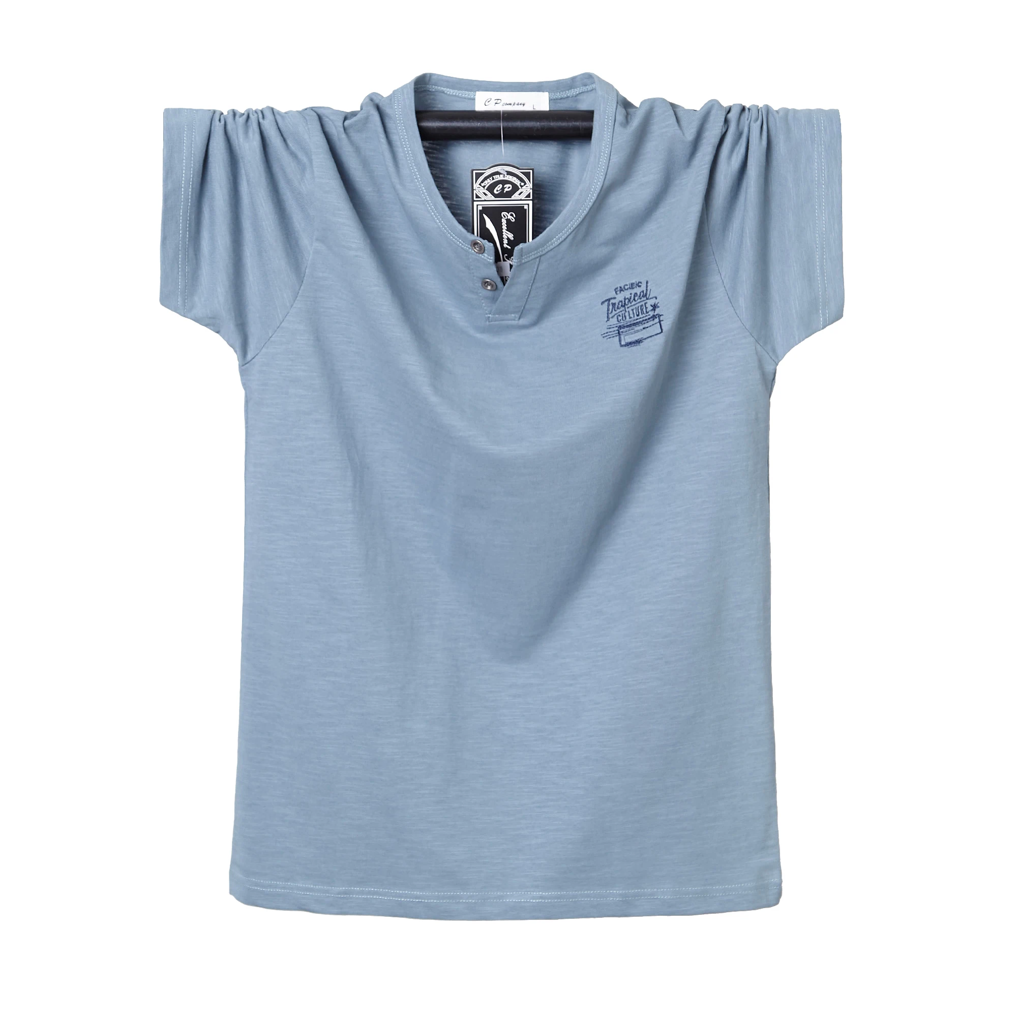 Футболка мужская с круглым вырезом хлопковая приталенная рубашка дышащий