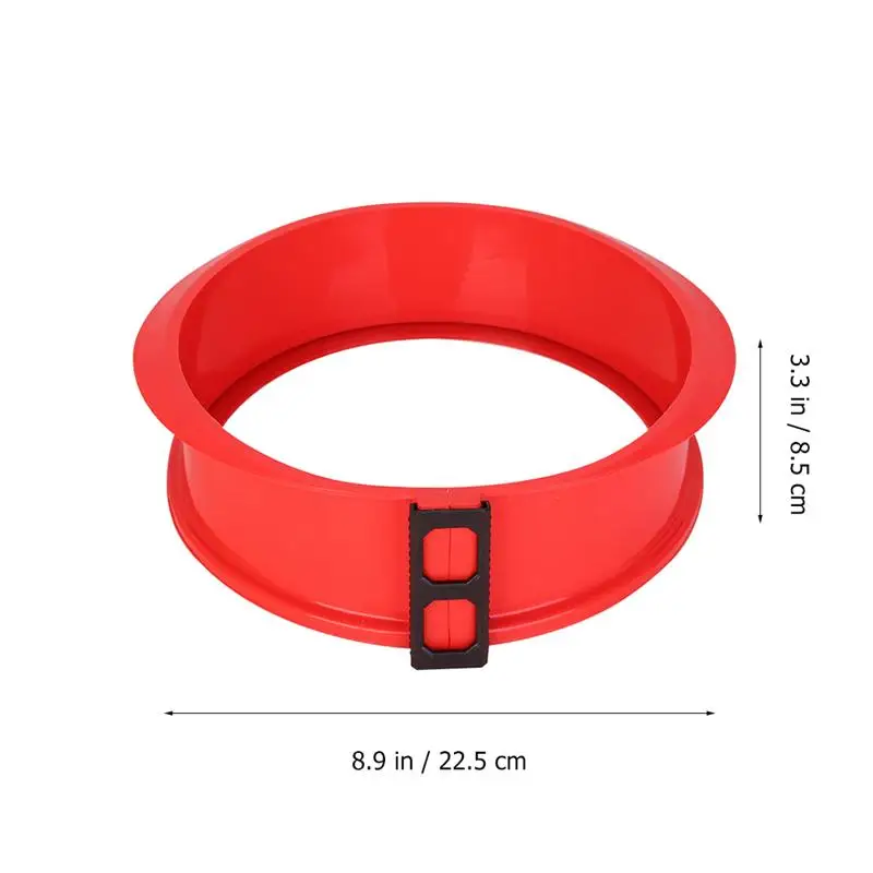 Molde de silicona con Base de vidrio para hornear tartas, herramienta pr&aacute;ctica y desmontable, Color aleatorio-5