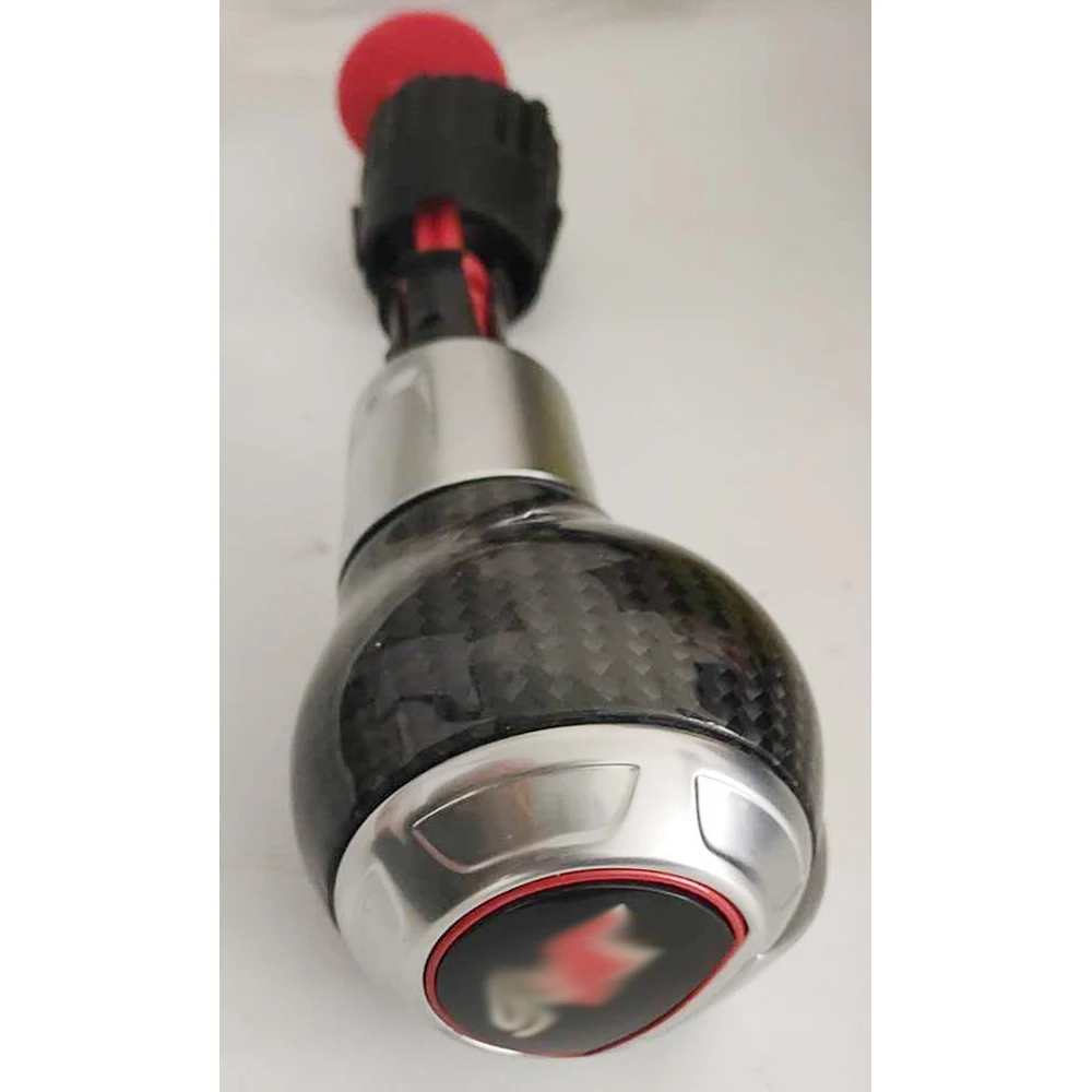 

Carbon Fiber Concave-convex with White Frame Model Rline R RSplus S4 SQ5 GT.I Gear Shift Knob for VW Golf MK5 Brand New