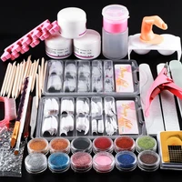 coscelia acrylic nail kit nail art set pink clear white acrylic powder with liquid gel nail art manicure for extension tools set