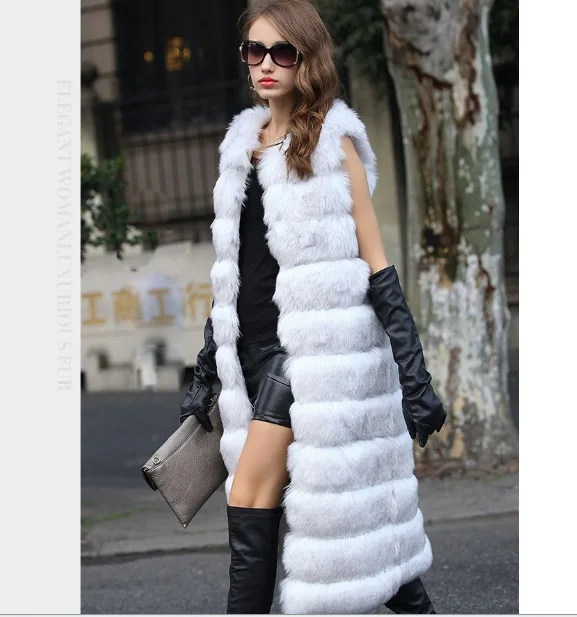 Женская длинная шуба из искусственного меха Осень-зима 2020 | одежда