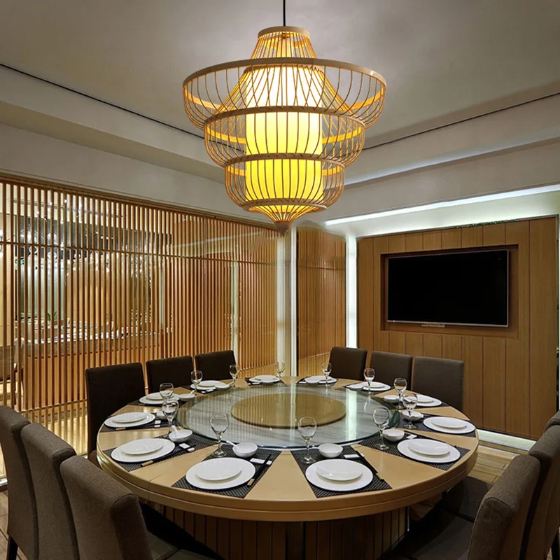 Японские традиционные простые светильники подвесные для столовой спальни отеля
