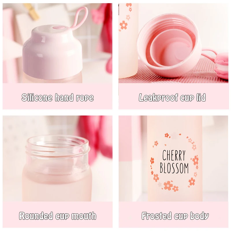 Новые креативные цветные стеклянные бутылки для воды с высоким содержанием