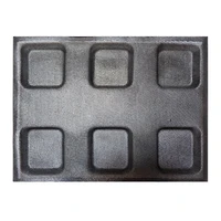 glass fiber silicone square bread mold various hamburger cookie puff porous mould cake tart pan non stick bake tools
