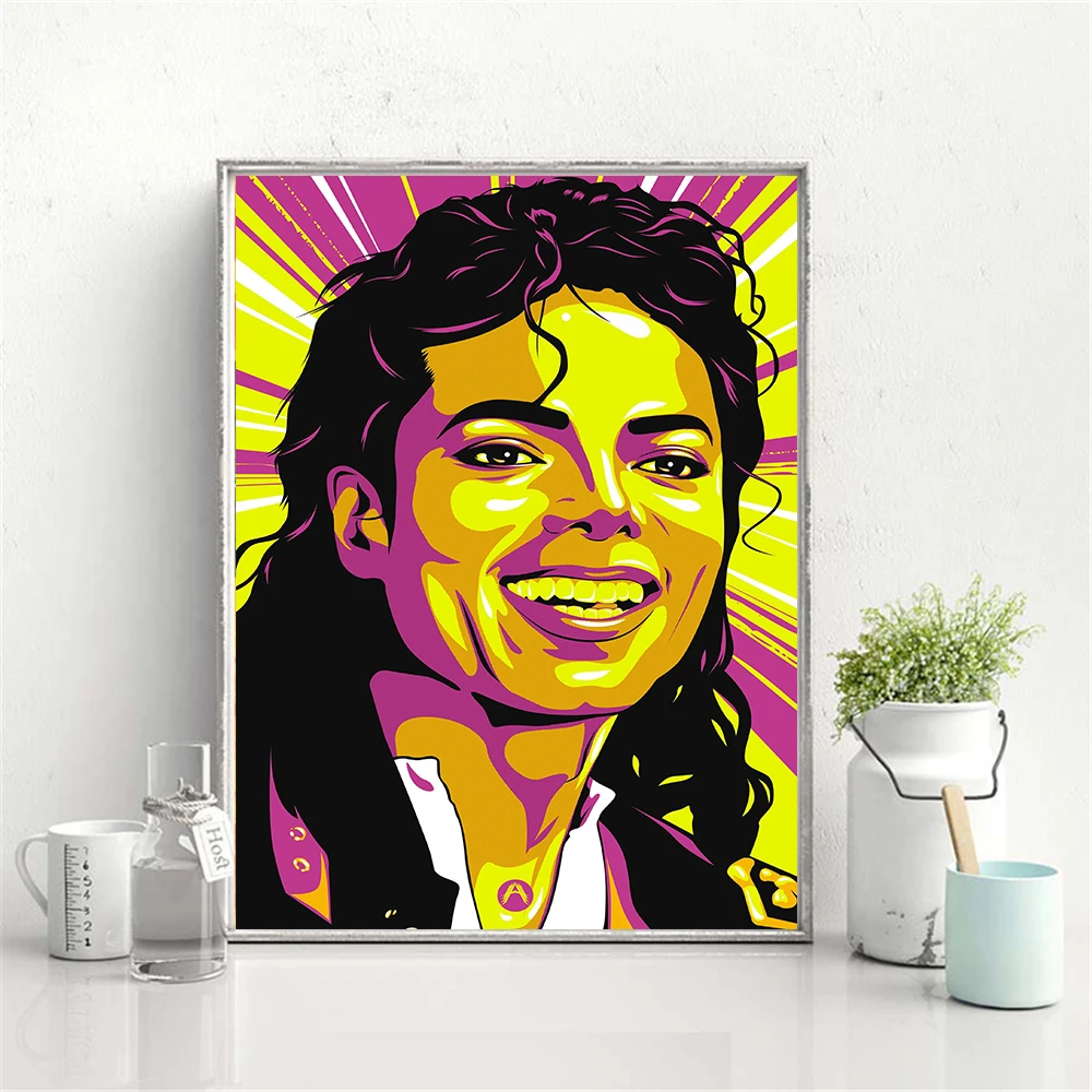 

Modern Graffiti Art Abstract Figure Michael Canvas Painting Posters and Prints Wall Canvas Art Living Room Home Decoration