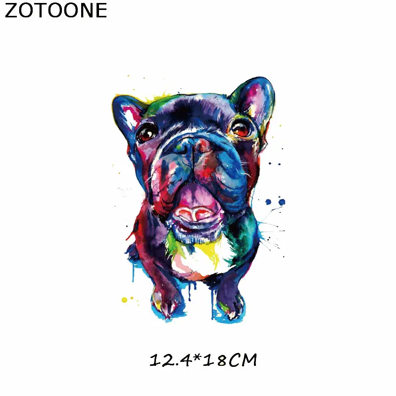 Термоаппликация ZOTOONE полосатые наклейки для рисования животными глажка на