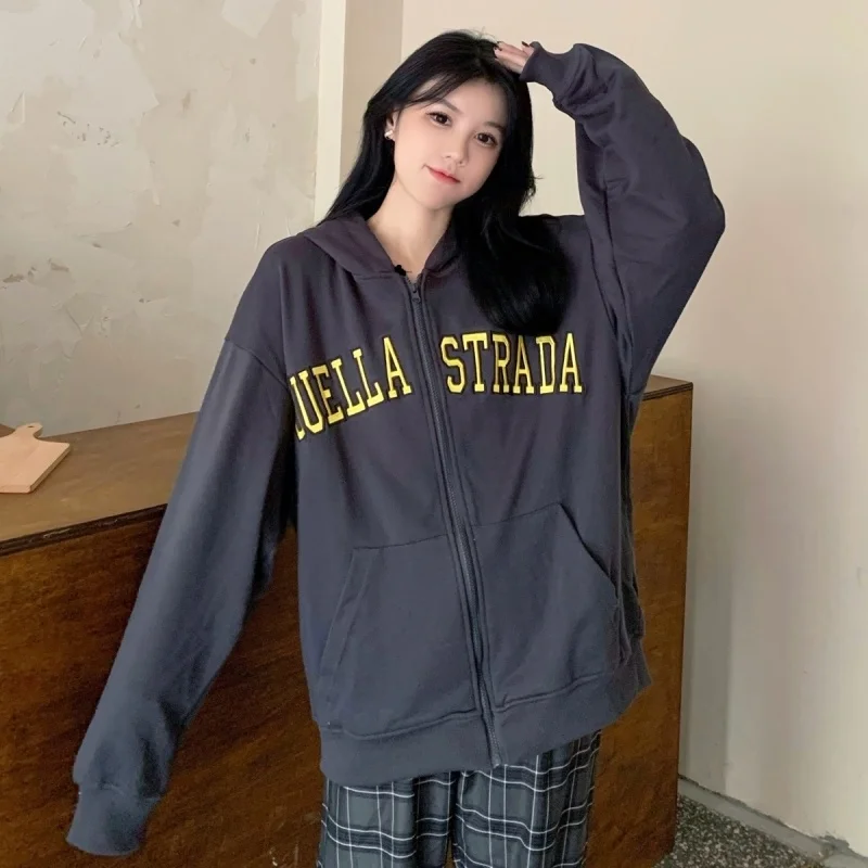 

Real Shot Cost-Effective Cloth Cotton Thin Sweater for Women Cardigan Zipper