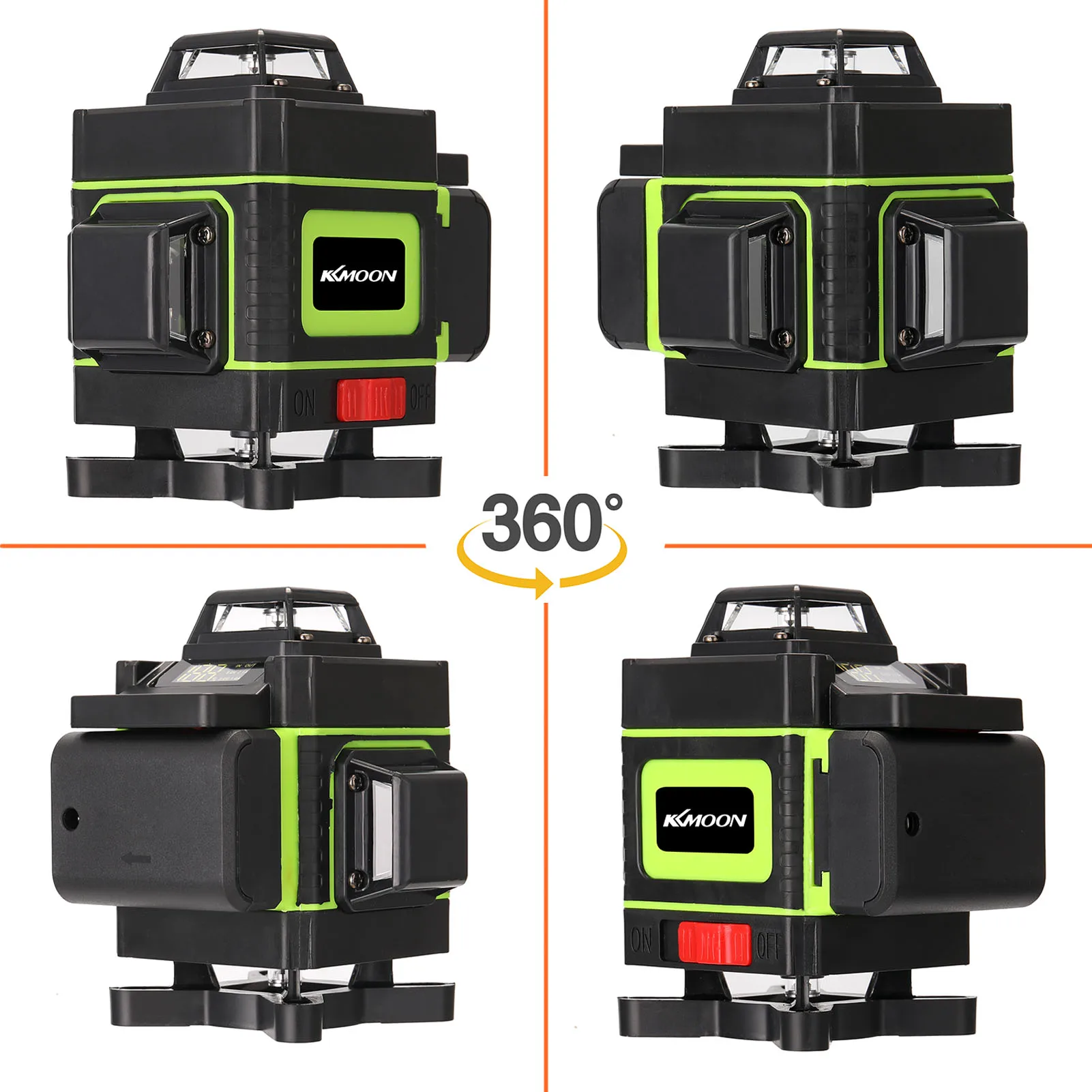 

4D 16 Lines Laser Level Tool Vertical Horizontal Line 3 Self-leveling Laserline Brightness Adjustable Laser Leveling Device