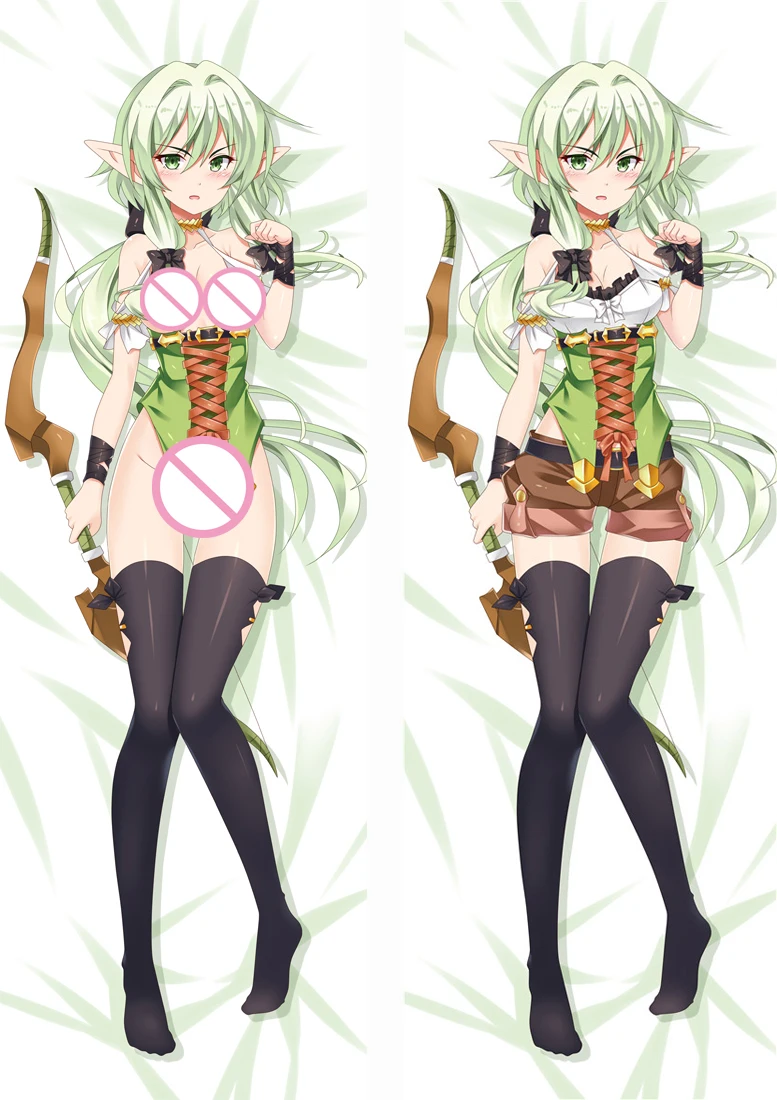 

New Arrive Japanese Anime Dakimakura Goblin Slayer Priestess High Elf Archer Decorative Pillowcase Hugging Body Pillow Cover