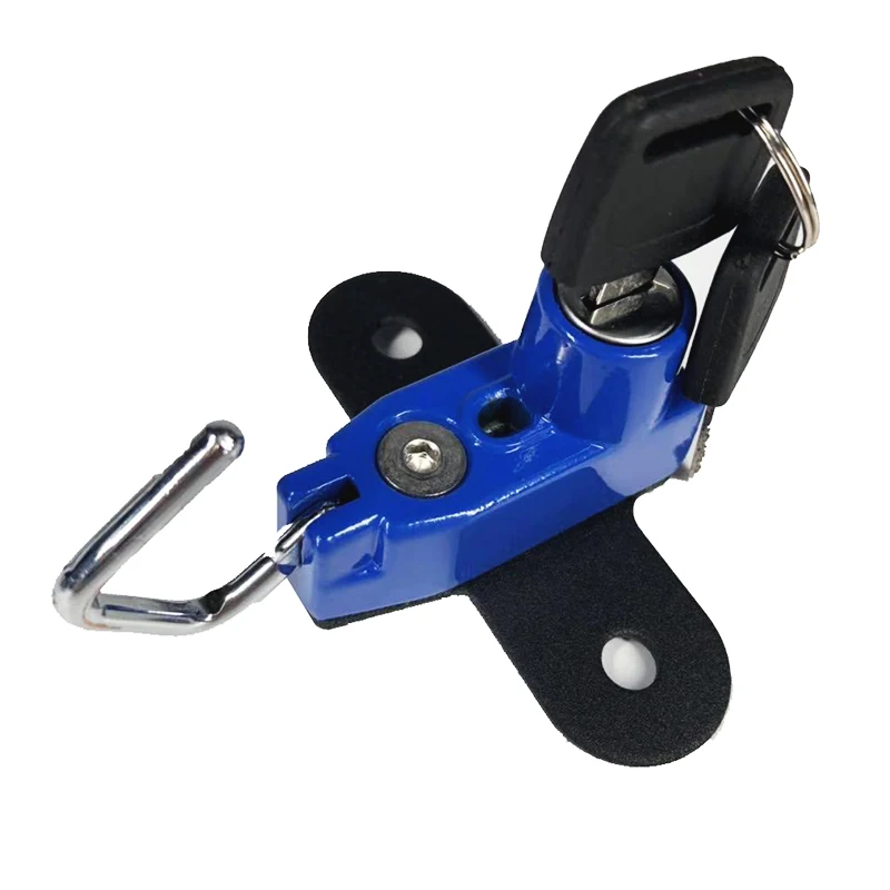 Замок для мотоциклетного шлема с защитой от кражи и 2 ключами из алюминиевого