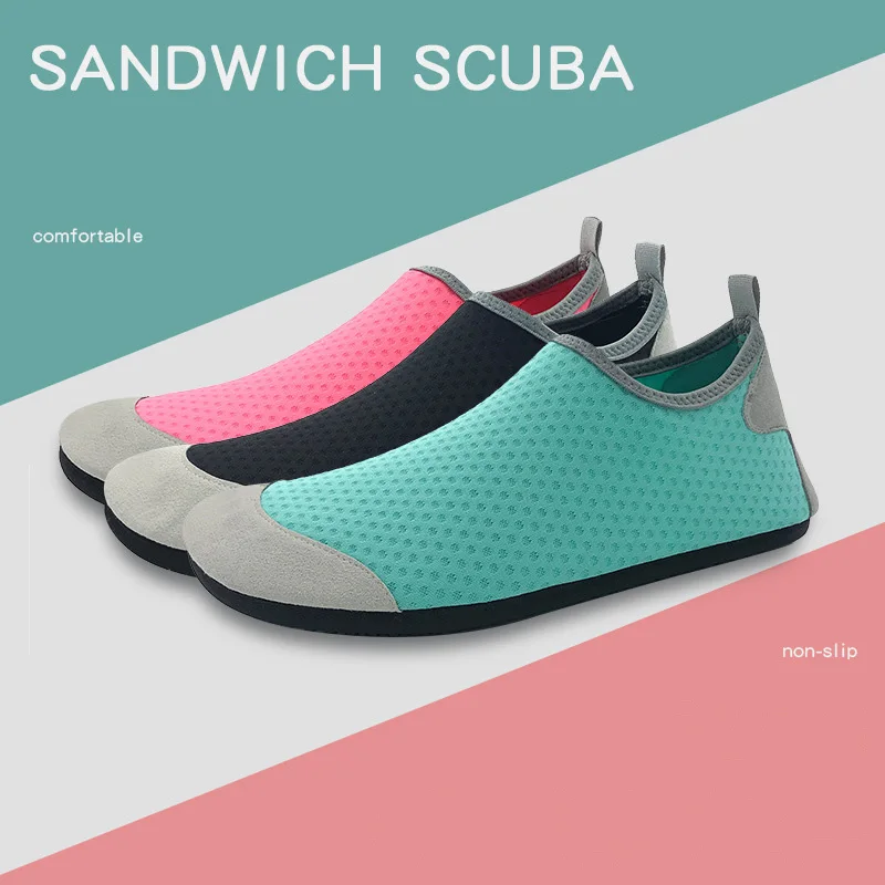 Сандалии TaoBo пляжные для мужчин и женщин быстросохнущие акватуфли со змеиным