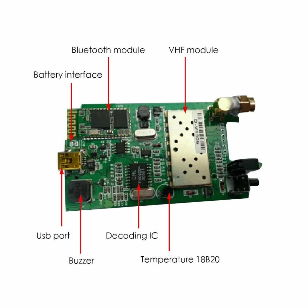 Новейший AVRT5 APRS VHF с GPS/Bluetooth/термометром/поддержкой TF карты APRSdroid|Запчасти и