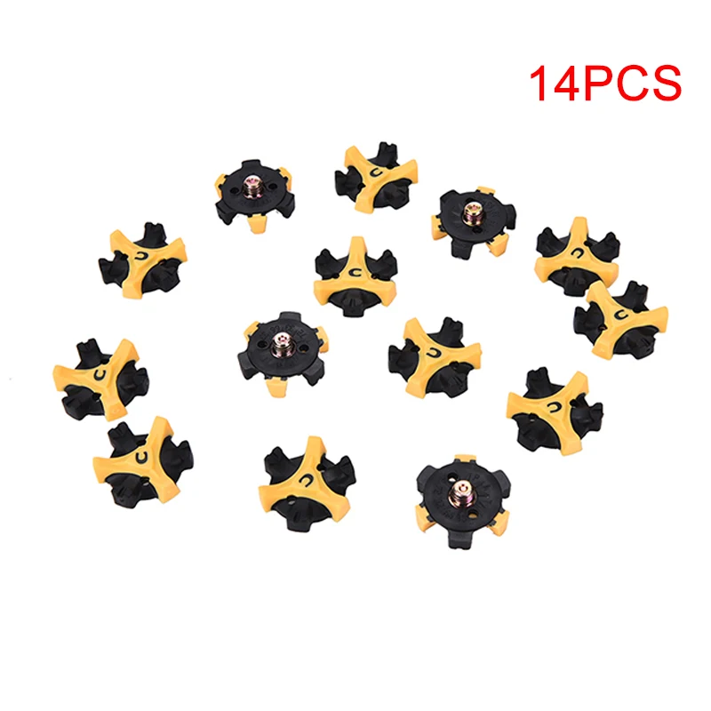 14 шт. Гольф шип на обувь Замена Чемпион твист винтовые шпильки Нескользящие