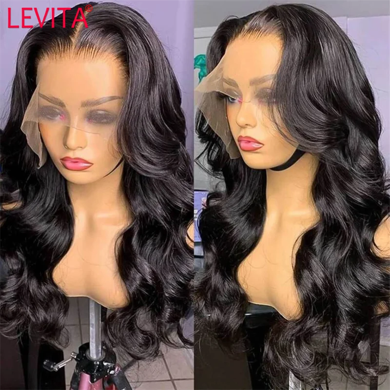 30 inch Body Wave Lace Front Wig 13x4x1 T Part Lace Front Human Hair Wigs Brazilian Bodywave 4x4 Closure Wig For Black Women