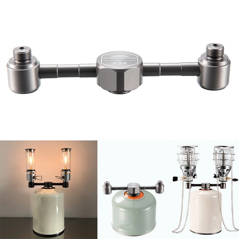 

camping Equipment 2 Conversion Head Furnace Converter Adapter For Camping Cooking Picnic Camping Stove Accessories