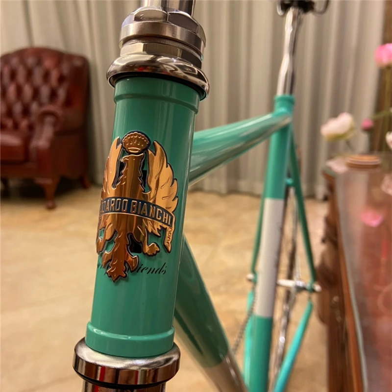 Road Bike Head Badge Bicycle Frame Stickers Metal Signs Tube Fixie Accessories Vintage Sticker | Спорт и развлечения