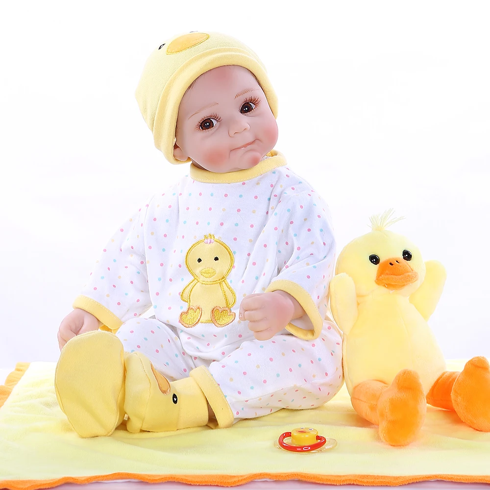 

50cm Simulation Silicone Reborn Dolls So Truly Like Newborn Babies Doll For Boy Or Girl Kid Birthday Gifts Soft Vinyl Play Toy