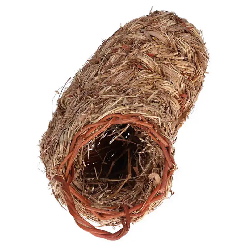 Хомяк травяное гнездо практичное устойчивое к плесени из натуральной соломы