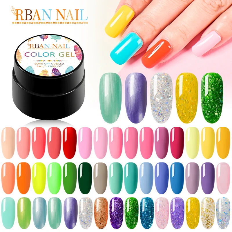 RBAN лак для ногтей 5 мл цветной набор гель лаков полуперманентный художественный