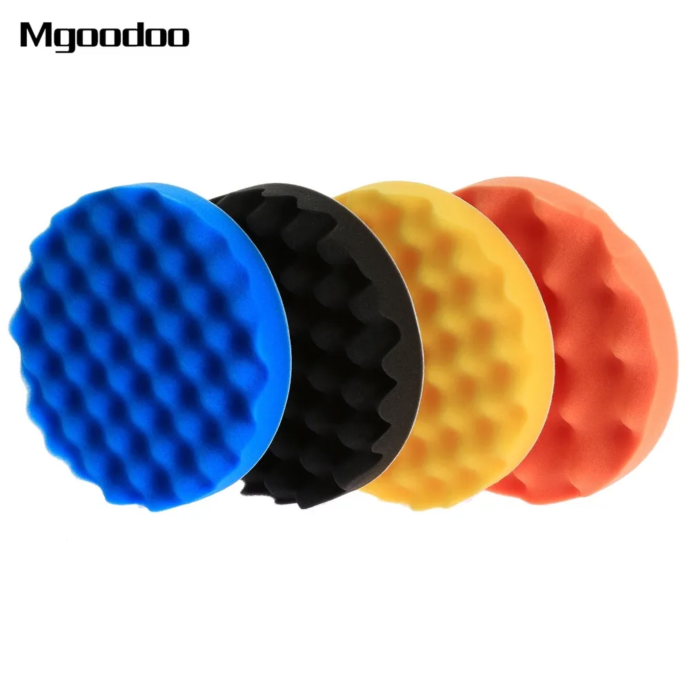 Полировщик автомобильный 7 дюймов (180 мм) 4 шт.|kit for car polisher|pad kitpolisher |