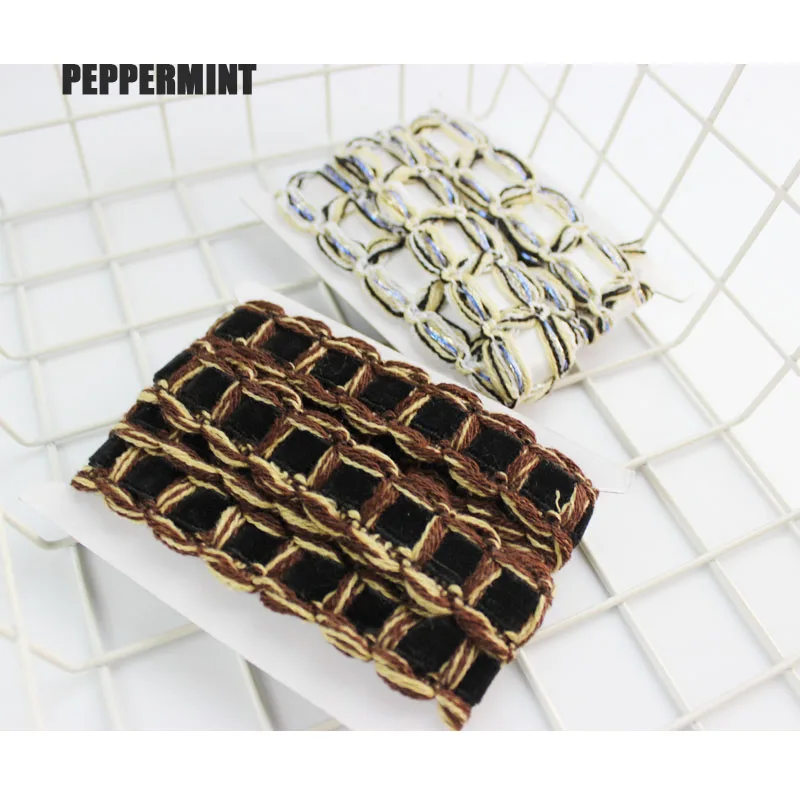 1 ярд 2 см тканая тесьма жаккардовая отделка золотого плетеного кружева швейный