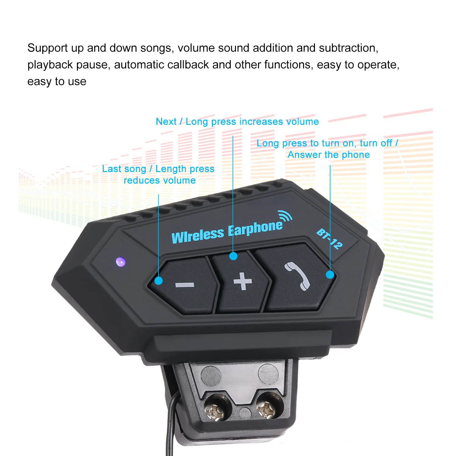 Наушники для мотоциклетного шлема беспроводная гарнитура с микрофоном Bluetooth 4 0 +