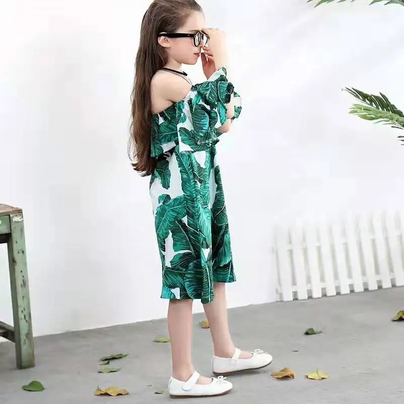 Летние Детские платья для девочек детское зеленое платье принцессы с оборками и