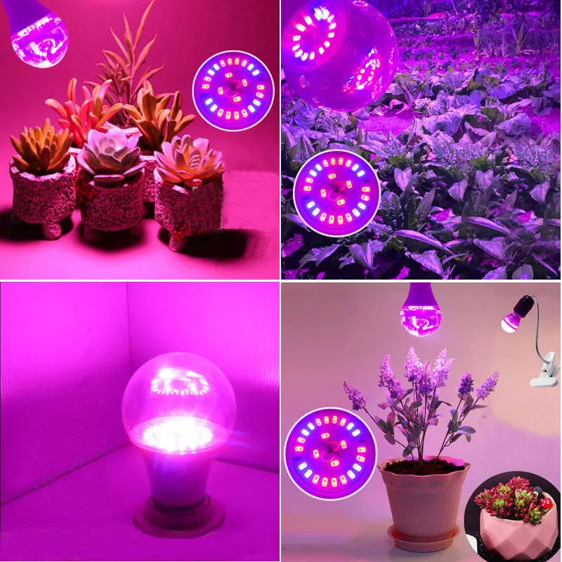 4 ШТ/Лот Новейший IP65 Светильник для роста растений E27 AC85-265V Фитолампа Полный спектр светодиодных ламп для выращивания растений в палатке.