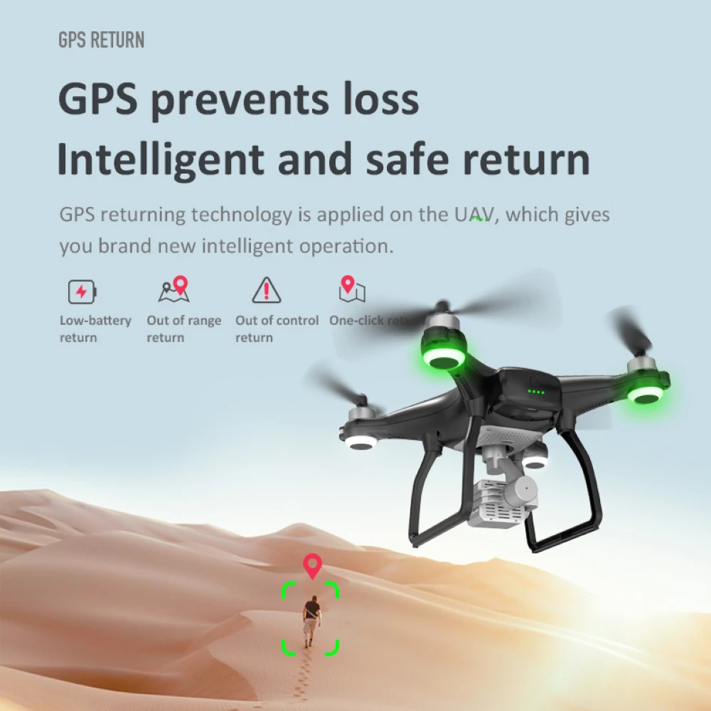 X35 Дрон с разрешением 4K GPS 3 осевому гидростабилизатору HD Камера 5G WI FI Квадрокоптер