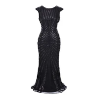 1920s flapper great gatsby dress vintage classic sleeveless embellished beaded sequin fringed dress club party dress vestidos