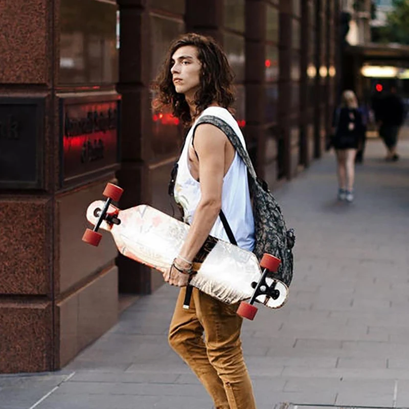 Скейтборд для начинающих 79 см/31 дюйм Лонгборд Кленовая плоская доска двойной