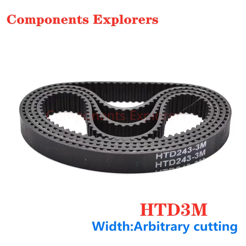 Ремень ГРМ HTD3M ширина 6/9/15 мм 324 327 330 333 336 339 342 345 348 351 длина с замкнутым контуром